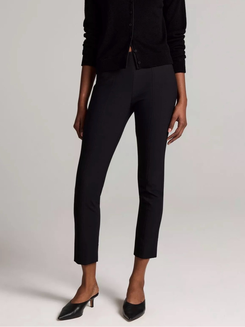 New NWT Vince slim black cropped trousers pants women’s XL work professional